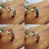 Cork Silver Thick Cuff Bracelet
